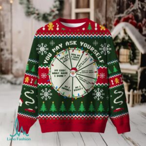 You May Ask Yourself Ugly Christmas Fuzzy Fleece Sweatshirt