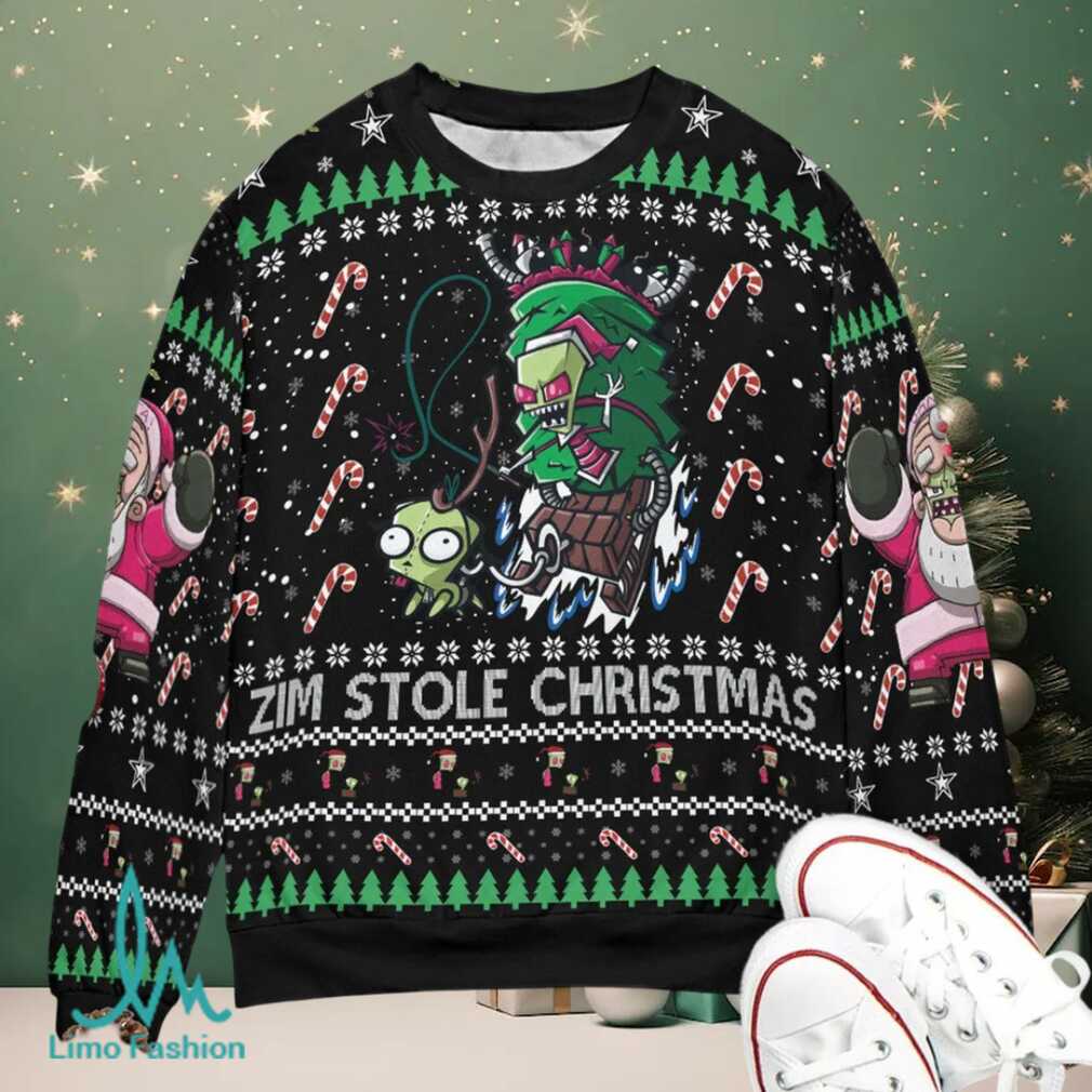 Zim Stole Christmas Invader Zim Ugly Christmas Sweatshirt Zim Stole Christmas Invader Zim Ugly Christmas Sweatshirt