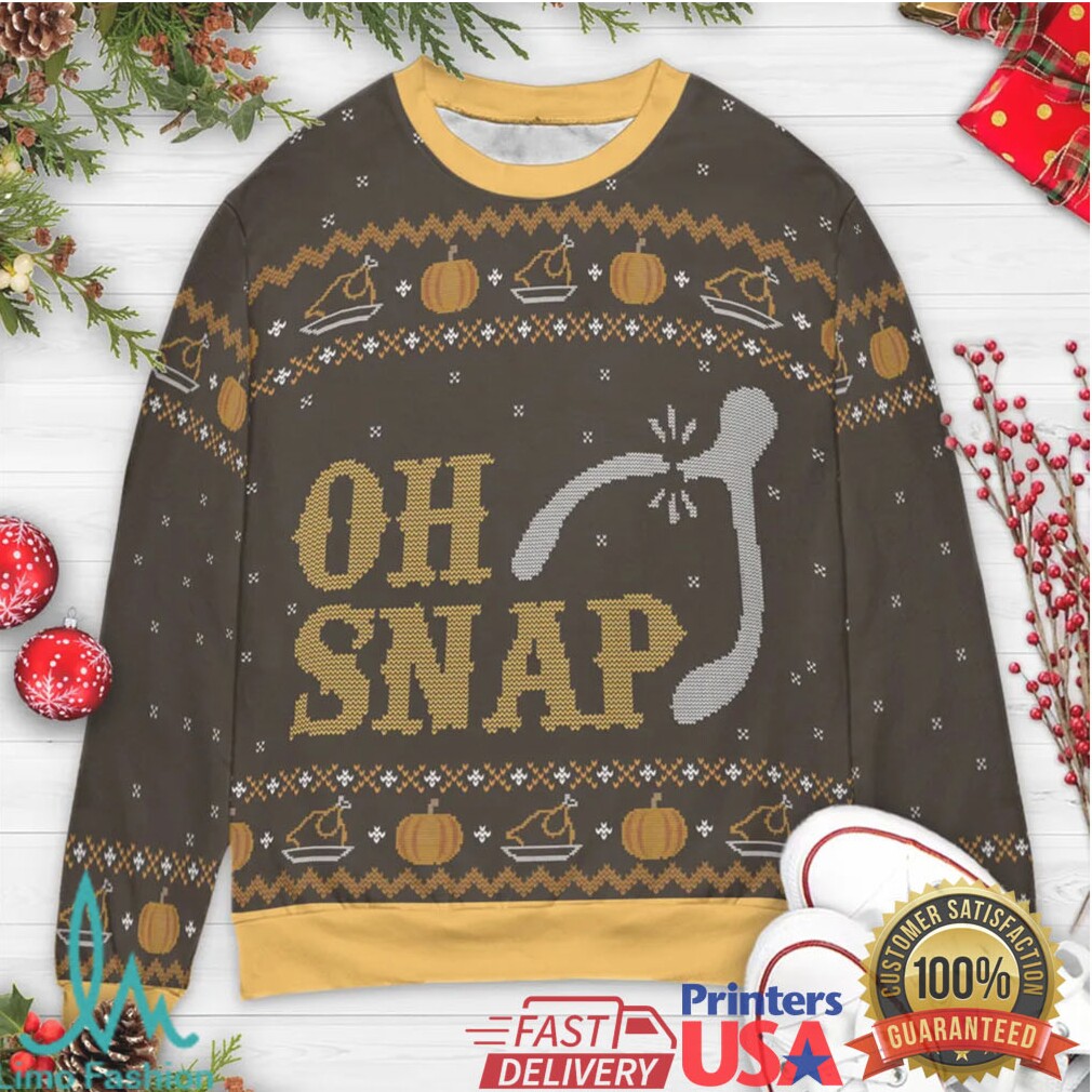 Oh Snap Wishbone Thanksgiving Ugly Christmas Sweatshirt Oh Snap Wishbone Thanksgiving Ugly Christmas Sweatshirt
