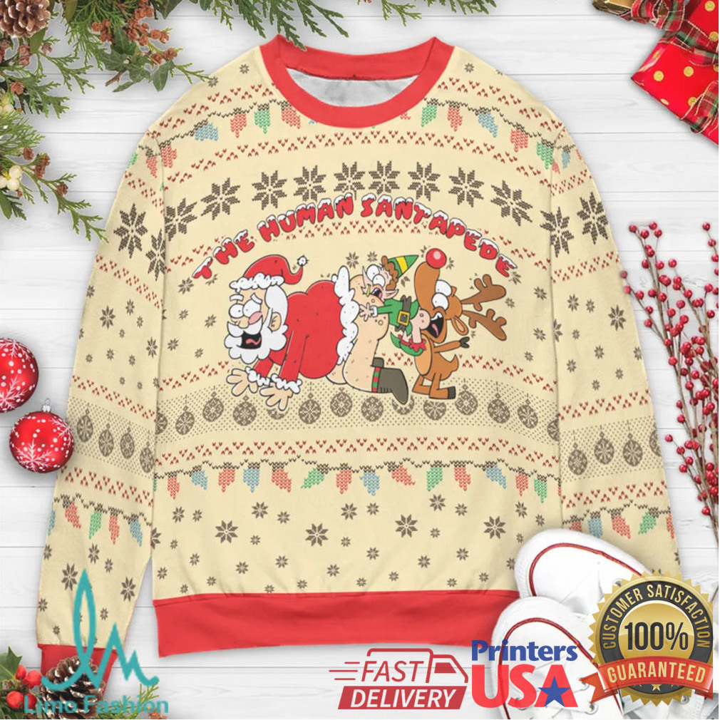 Human santapede Ugly Christmas Sweatshirt Human santapede Ugly Christmas Sweatshirt