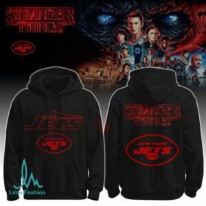 New York Jets x Stranger Things Football Hoodie