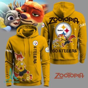 Pittsburgh Steelers Football Zootopia Hoodie 2025 Limited Edition 3D Unisex Hoodie Pittsburgh Steelers Football Zootopia Hoodie 2025 Limited Edition 3D Unisex Hoodie