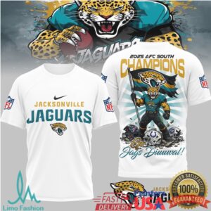 Jacksonville Jaguars Official NFL AFC South Champions Super Bowl 3D Shirt Jacksonville Jaguars Official NFL AFC South Champions Super Bowl 3D Shirt