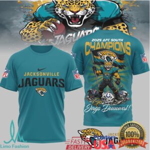 Jacksonville Jaguars Official NFL AFC South Champions Super Bowl 3D Shirt Jacksonville Jaguars Official NFL AFC South Champions Super Bowl 3D Shirt