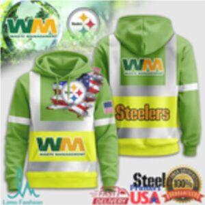 Pittsburgh Steelers Official NFL Waste Management 3D Hoodie