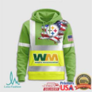 Pittsburgh Steelers Official NFL Waste Management 3D Hoodie Pittsburgh Steelers Official NFL Waste Management 3D Hoodie