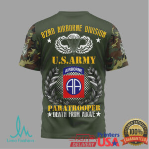 Kansas City Chiefs 82nd Airborne Division US Army Paratrooper Military Appreciation T Shirt