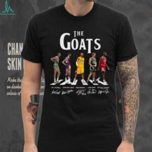 Bill Russell Kobe Bryant Larry Bird Michael Jordan The NBA Goats Shirt