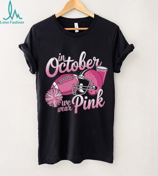 Breast Cancer Pink Ribbon October Tackle Football Pullover Shirt