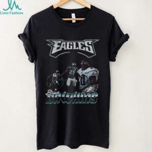 Brian Dawkins Philadelphia Eagles Black Collage Short Sleeve Fashion Player Shirt