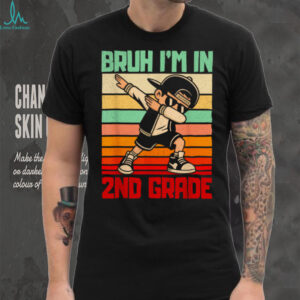 Bruh I'M In 2nd Grade Dabbing Boy Back To School Student Kid Shirt