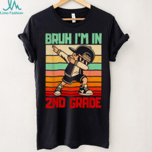 Bruh I'M In 2nd Grade Dabbing Boy Back To School Student Kid Shirt