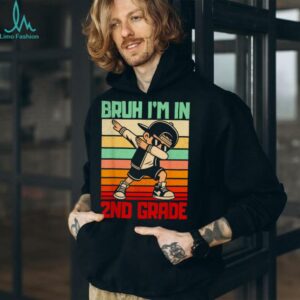 Bruh I'M In 2nd Grade Dabbing Boy Back To School Student Kid Shirt