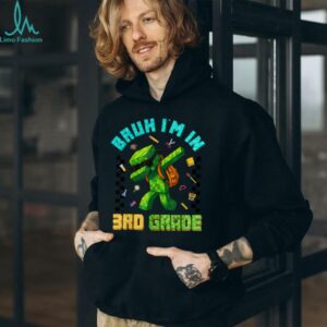 Bruh I'M In 3rd Grade Dabbing Boy Back To School Student Kid Shirt
