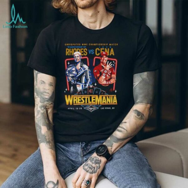 Cody Rhodes vs. John Cena WrestleMania 41 shirt