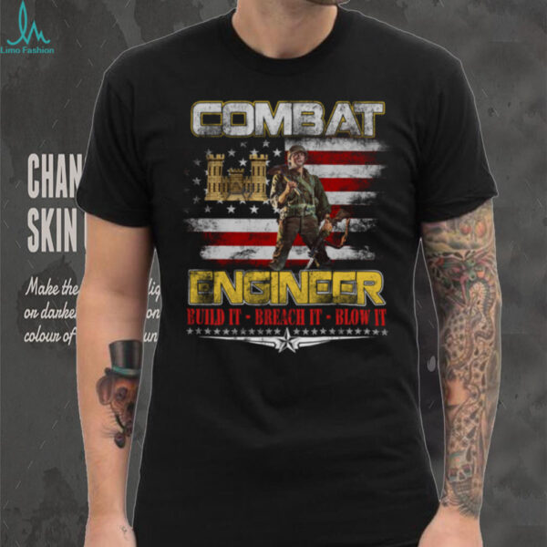 Combat Engineer Veteran Built It Military Veterans Day Pullover Shirt