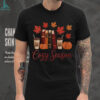 Caffeinated And Covered In Cat Hair Retro Design Shirt