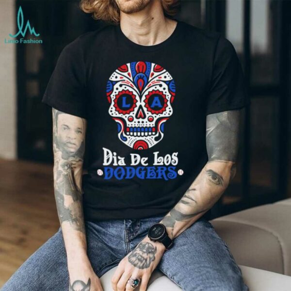Dia De Los Dodgers Los Angeles Dodgers Sugar Skull Shirt