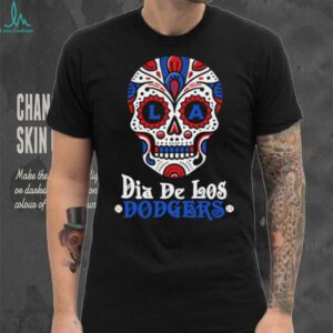 Dia De Los Dodgers Los Angeles Dodgers Sugar Skull Shirt