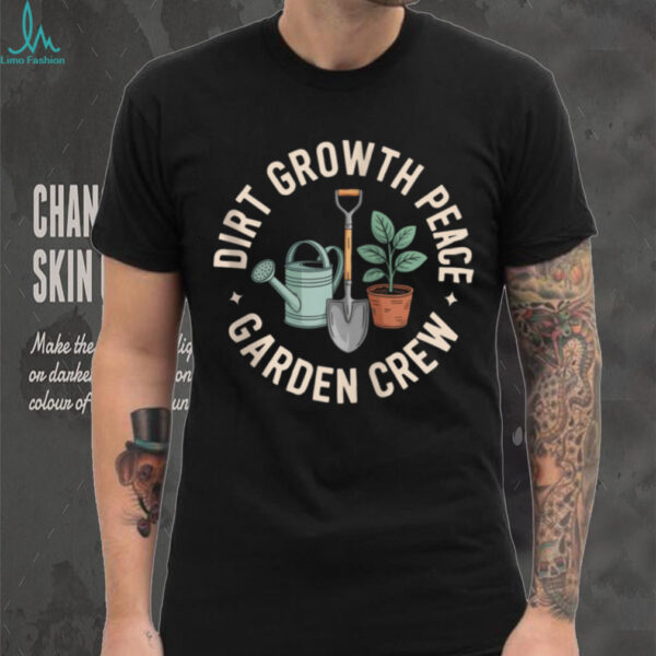 Dirt Growth Peace Garden Crew Enthusiasts Zip Shirt