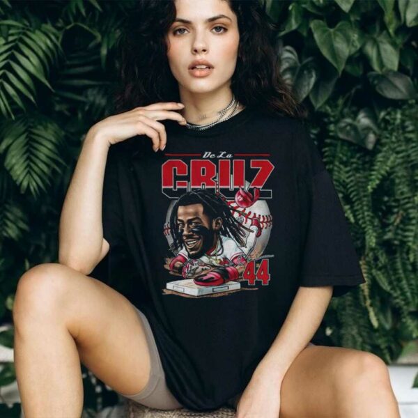 Elly De La Cruz Cincinnati Baseball cartoon big head MLB 2025 shirt