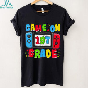 Game On 1st Grade Gamer Back To School First Day Boys Shirt