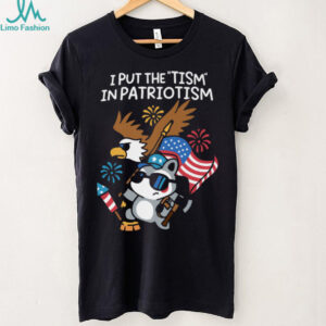 I Put The Tism In Patriotism Athletic Eagle Shirt
