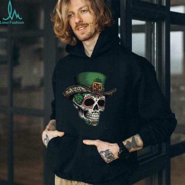 Irish I Were Mexican Sugar Skull T Shirt