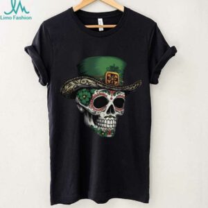 Irish I Were Mexican Sugar Skull T Shirt