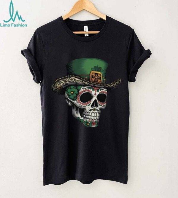 Irish I Were Mexican Sugar Skull T Shirt