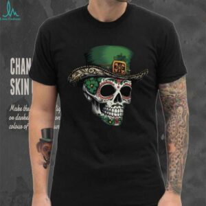 Irish I Were Mexican Sugar Skull T Shirt