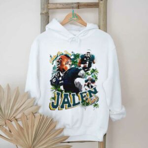 Jalen Hurts Philadelphia Eagles football palm trees vintage style