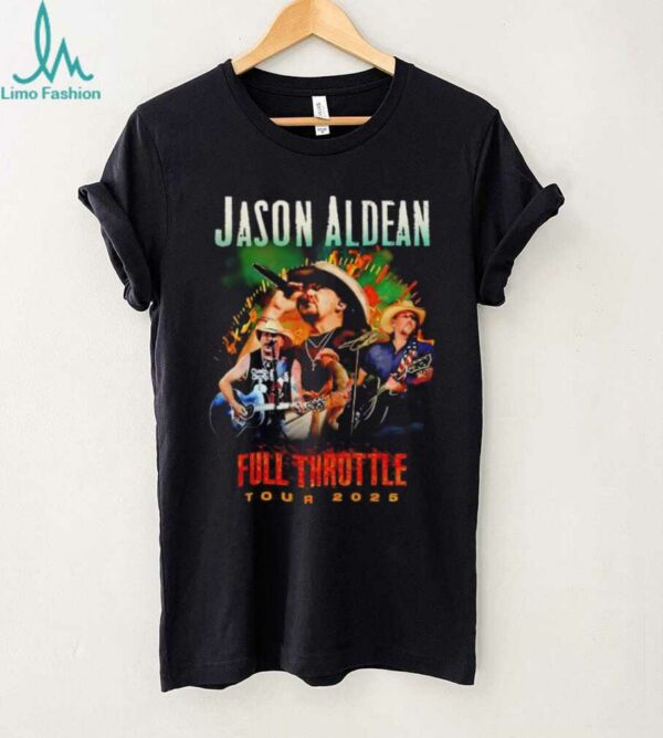 Jason Aldean Full Throttle Tour 2025 signature shirt