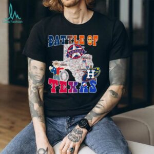 Map Houston Astros Vs Texas Rangers Battle Of Texas Shirt