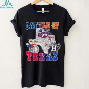 Map Houston Astros Vs Texas Rangers Battle Of Texas Shirt