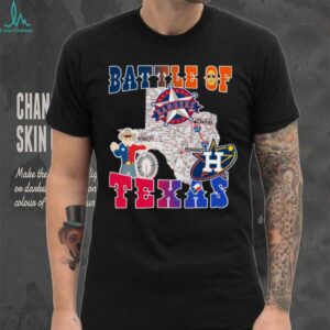 Map Houston Astros Vs Texas Rangers Battle Of Texas Shirt