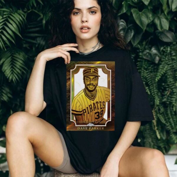 Men’s Dave Parker Black Pittsburgh Pirates 2025 MLB Hall of Fame Cooperstown Collection Topps Chrome Shirt