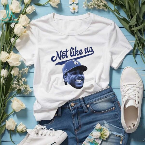 Official Kendrick Lamar big head Los Angeles Dodgers MLB Baseball not like us shirt