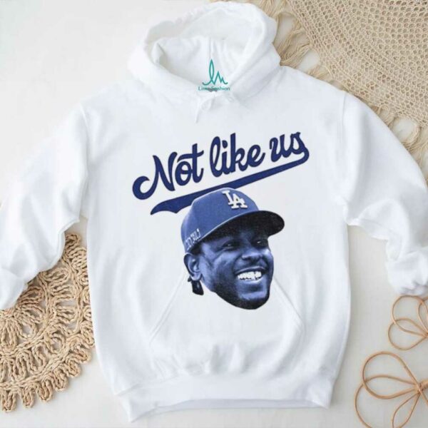 Official Kendrick Lamar big head Los Angeles Dodgers MLB Baseball not like us shirt