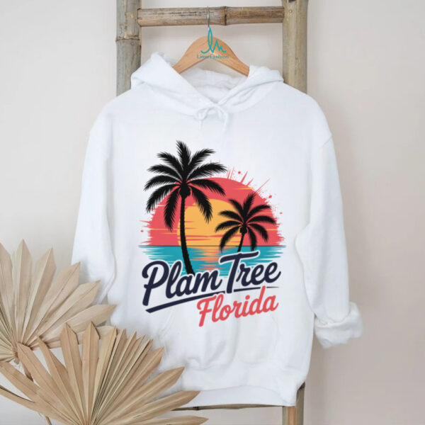 Palm Tree Florida Sunset Tropical Beach Art Shirt