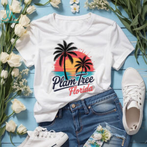 Palm Tree Florida Sunset Tropical Beach Art Shirt