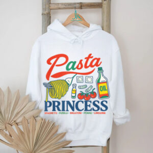 Pasta Princess Retro Foodie Doodle Art Design Shirt