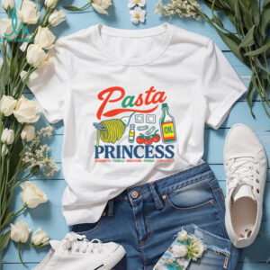 Pasta Princess Retro Foodie Doodle Art Design Shirt
