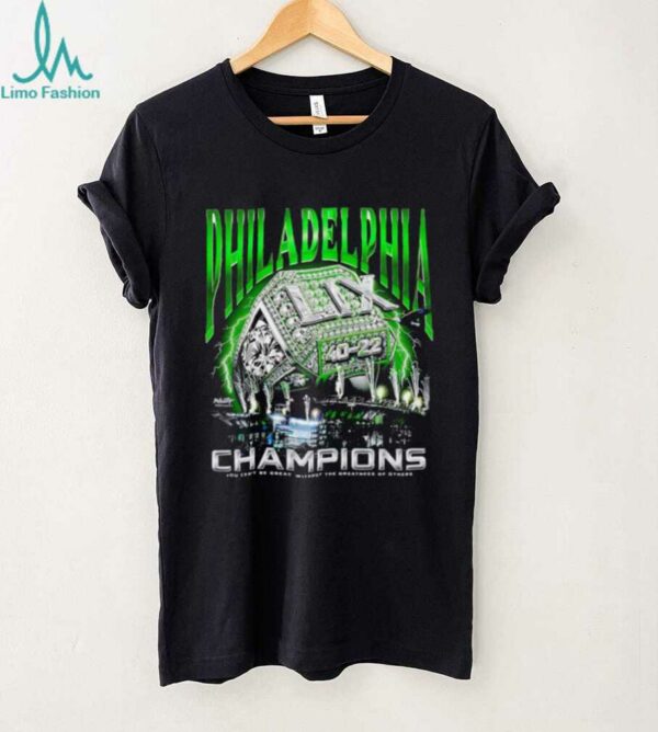 Philadelphia Birds Championship Ring ring you can’t be great without the greatness of others shirt