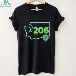 Seattle Sounders FC 206 Area Code State shirt
