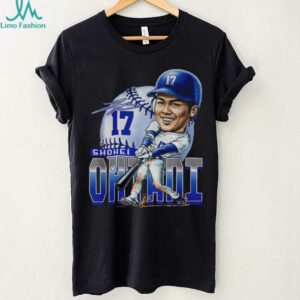 Shohei Ohtani Los Angeles Hitting Los Angeles Dodgers cartoon big head MLB 2025 signature shirt