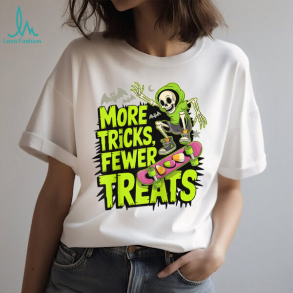 Skateboard Halloween Skeleton Ghost Spooky Skater Raglan Baseball Tee Shirt
