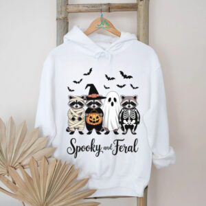 Spooky And Feral Raccoon Halloween Shirt