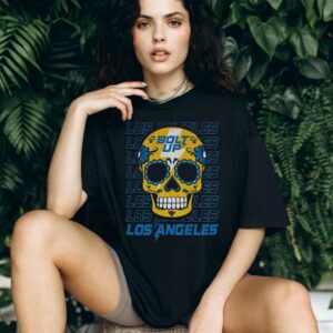 Sugar Skull Bolt Up Los Angeles Chargers MLB baseball 2025 gift for fans shirt