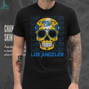 Sugar Skull Bolt Up Los Angeles Chargers MLB baseball 2025 gift for fans shirt
